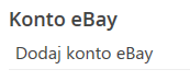 Konfiguracja konta eBay - 2: Dodaj konto