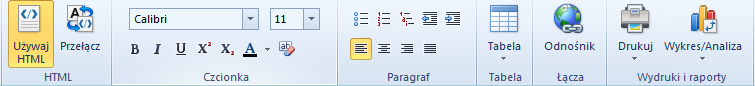 Współpraca z Comarch ERP Altum: 20 - Przycisk edytor HTML