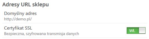Aktywacja certyfikatu SSL w Panelu administracyjnym