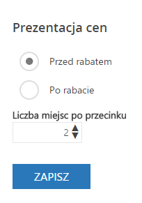Ceny i rabaty: 1 - prezentacja cen